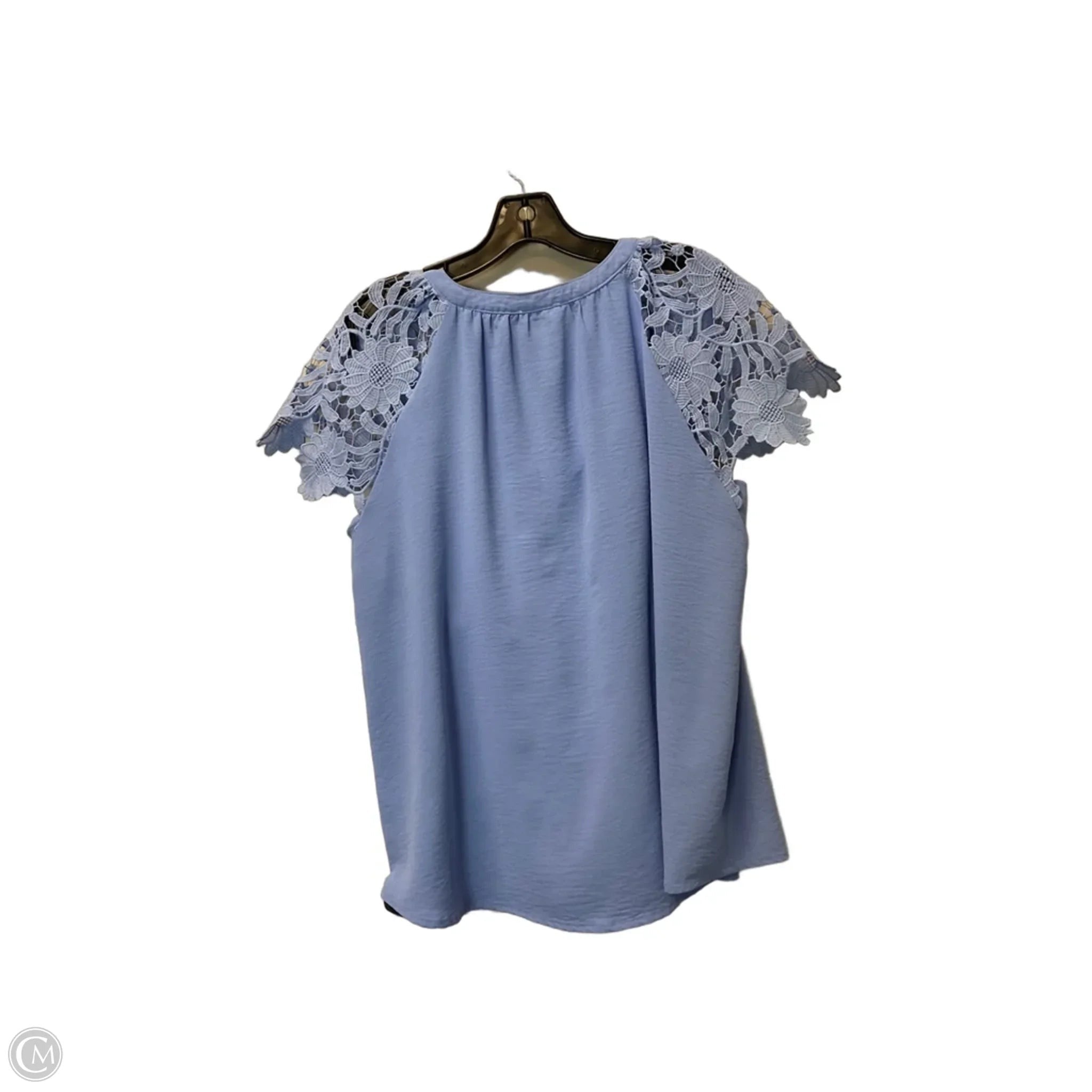 Top Short Sleeve By Umgee In Blue, Size: M