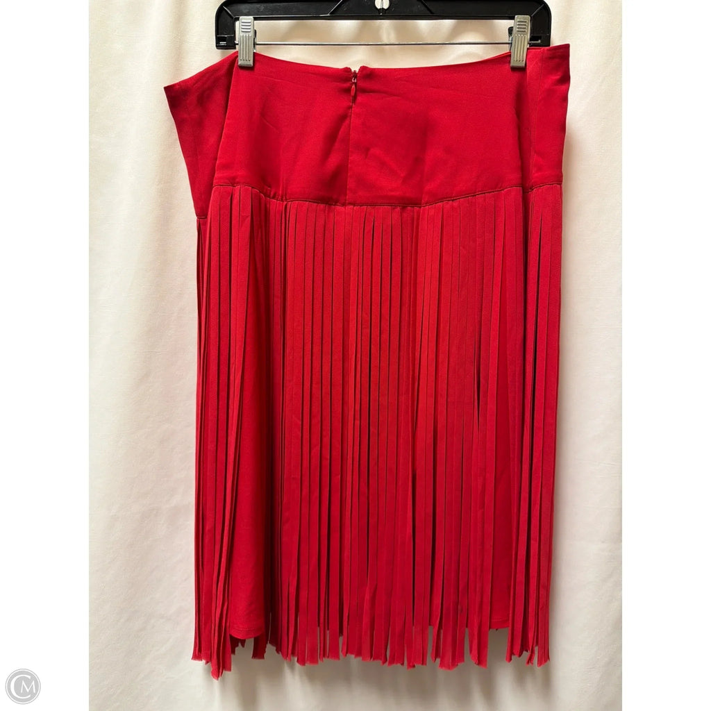 Skirt Midi By Lane Bryant In Red, Size: Xl
