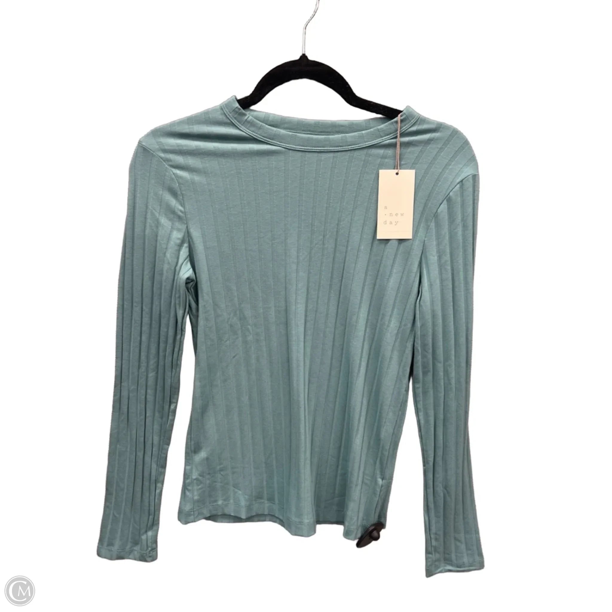 Top Long Sleeve Basic By A New Day In Green, Size: S