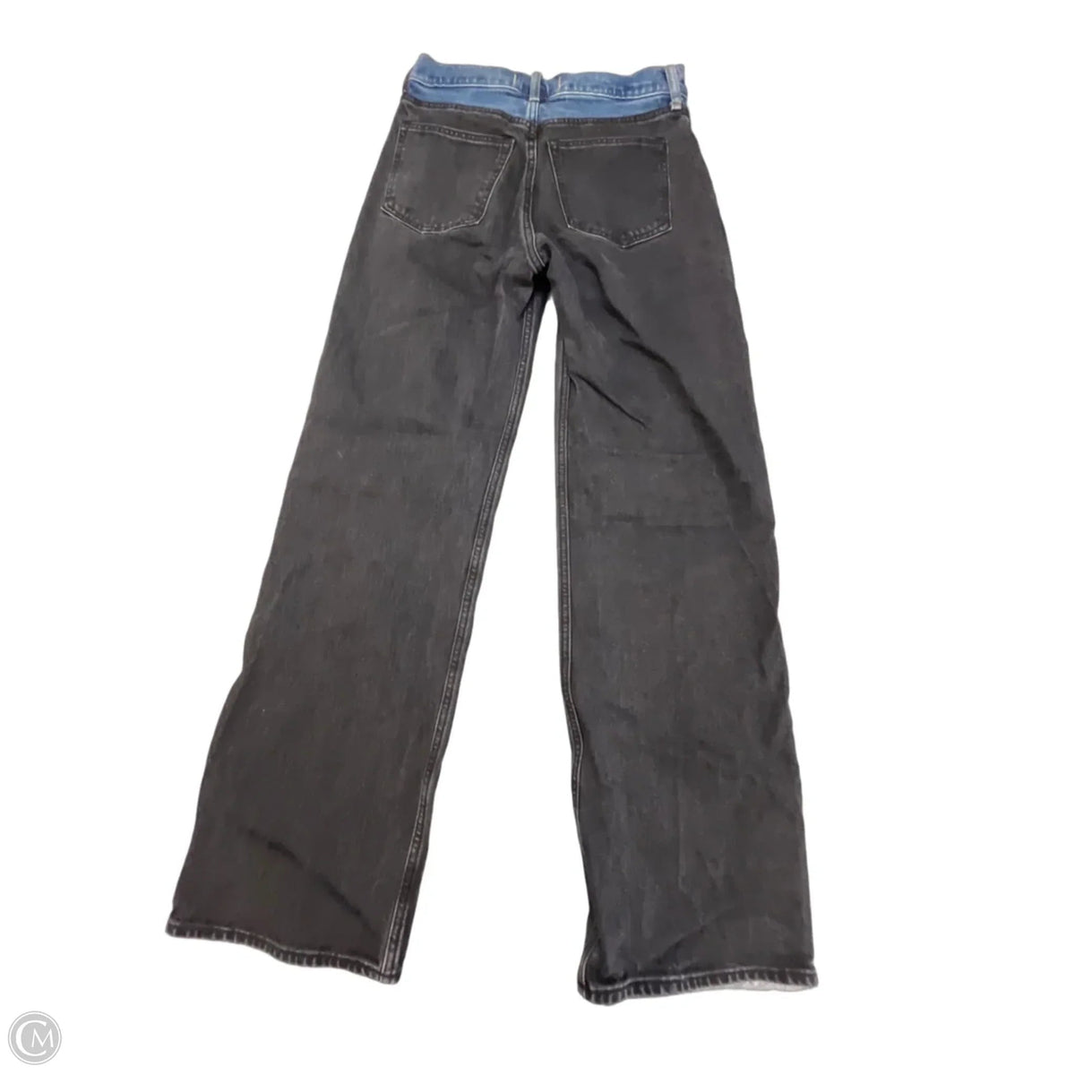 Jeans Straight By Abercrombie And Fitch In Black Denim, Size: 4