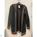 Sweater Cardigan By 89th And Madison In Black & Orange, Size: S