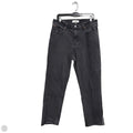 Jeans Straight By Abercrombie And Fitch In Black Denim, Size: 12