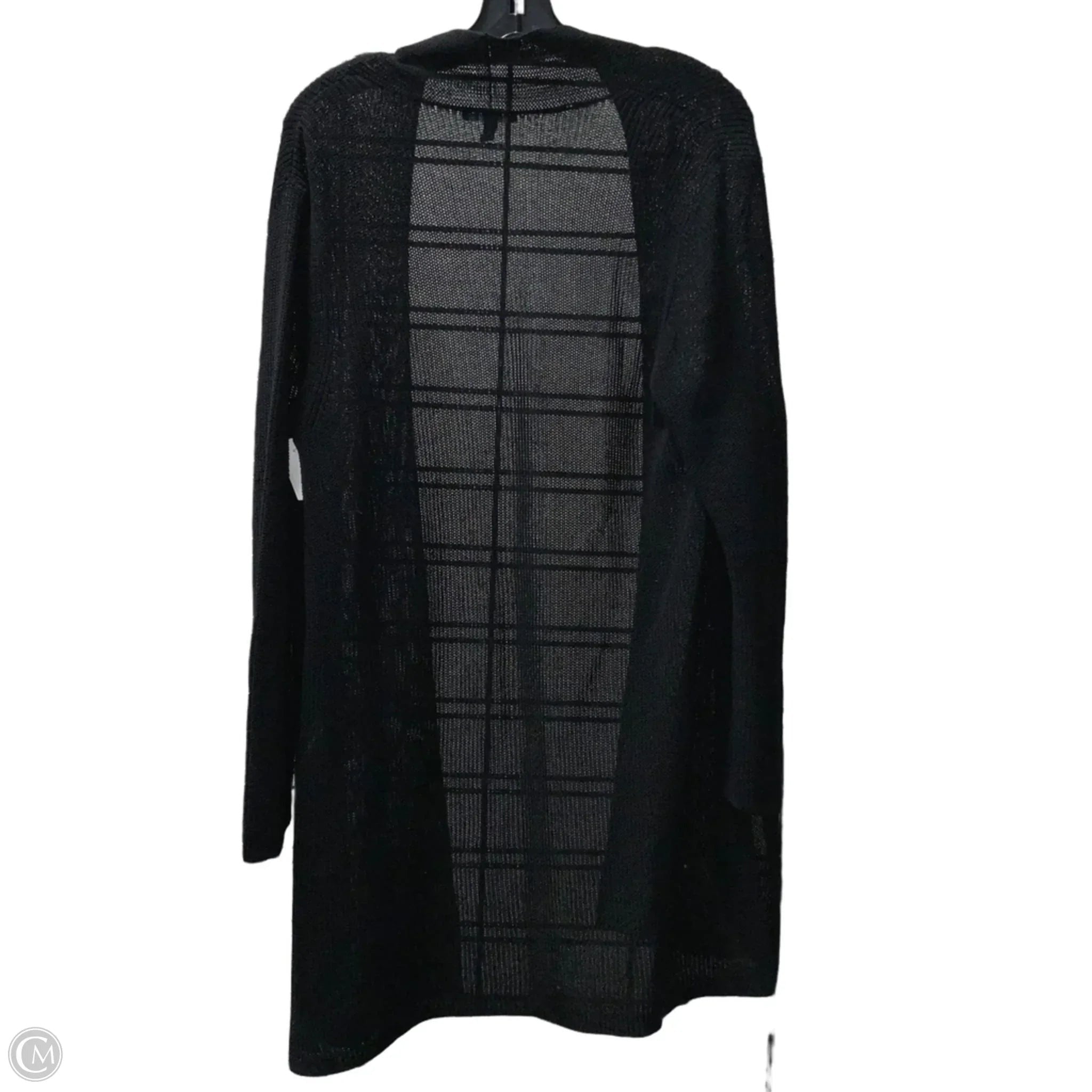 Sweater Cardigan By Eileen Fisher In Black, Size: L