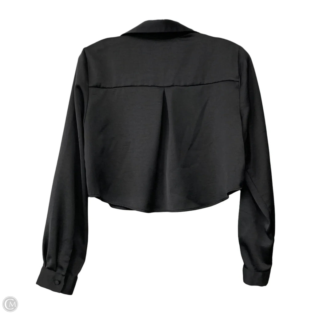 Blouse Long Sleeve By Zara In Black, Size: S