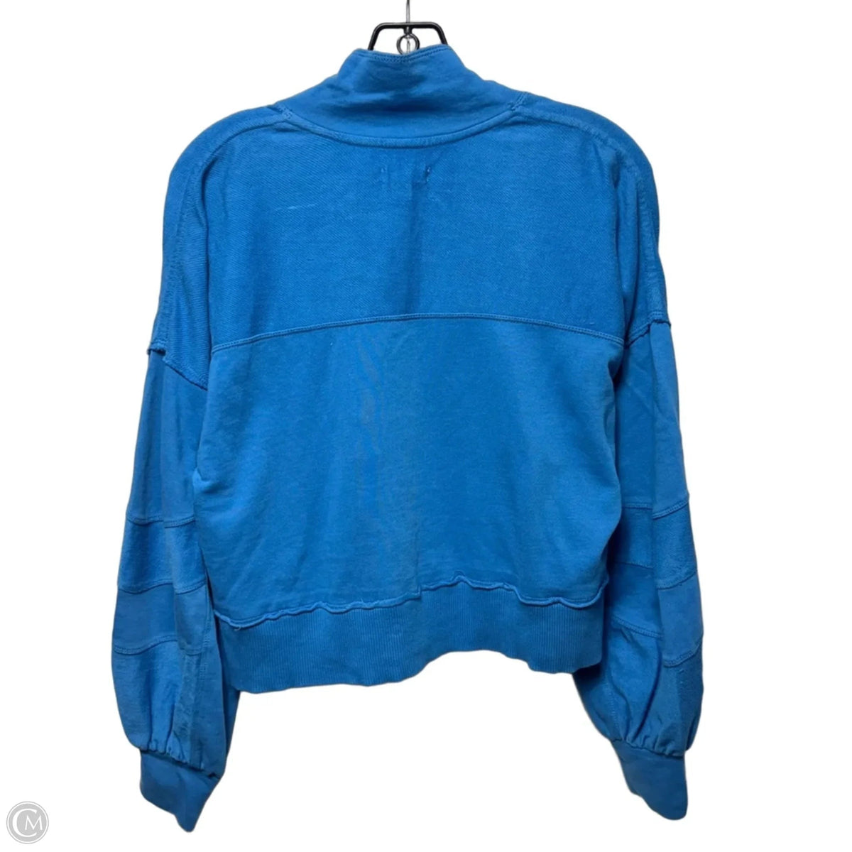 Grommet Cropped Top Long Sleeve By Pilcro In Blue, Size: Xxs