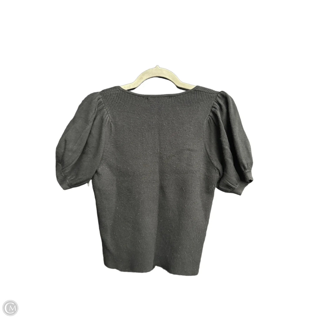 Sweater Short Sleeve By French Connection In Black, Size: M