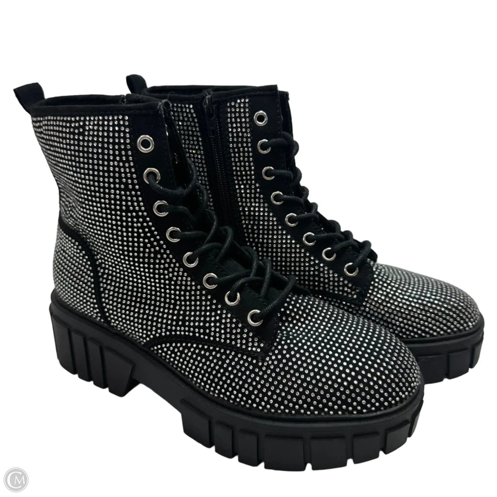 Boots Ankle Flats By Steve Madden In Black, Size: 8.5