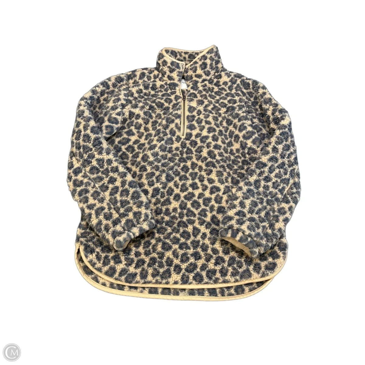 Jacket Faux Fur & Sherpa By Abercrombie And Fitch In Animal Print, Size: L