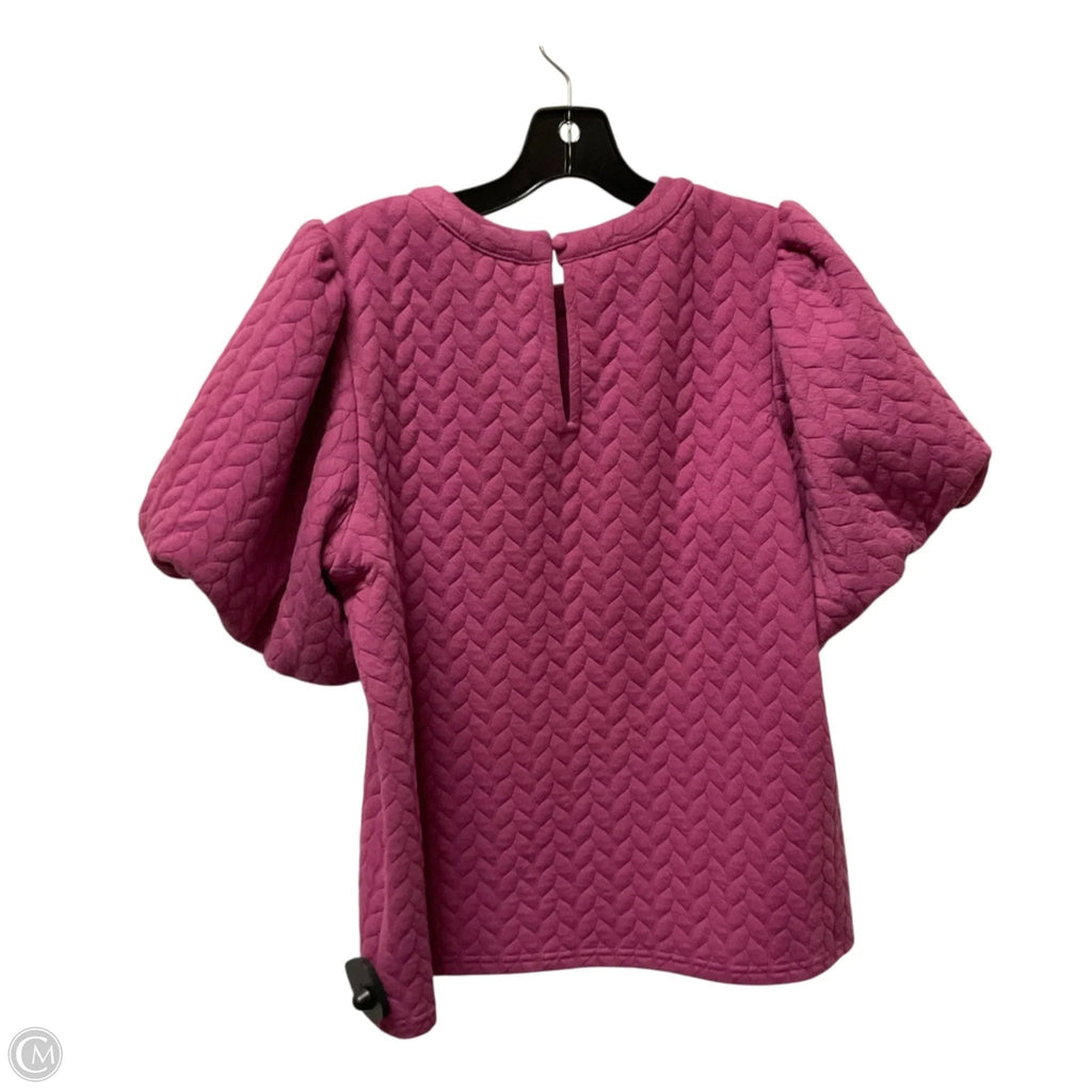 Top Short Sleeve By Thml In Purple, Size: M