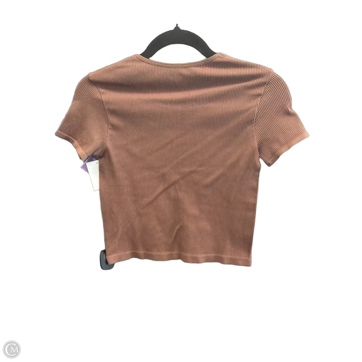 Top Short Sleeve By Abound In Brown, Size: Xs