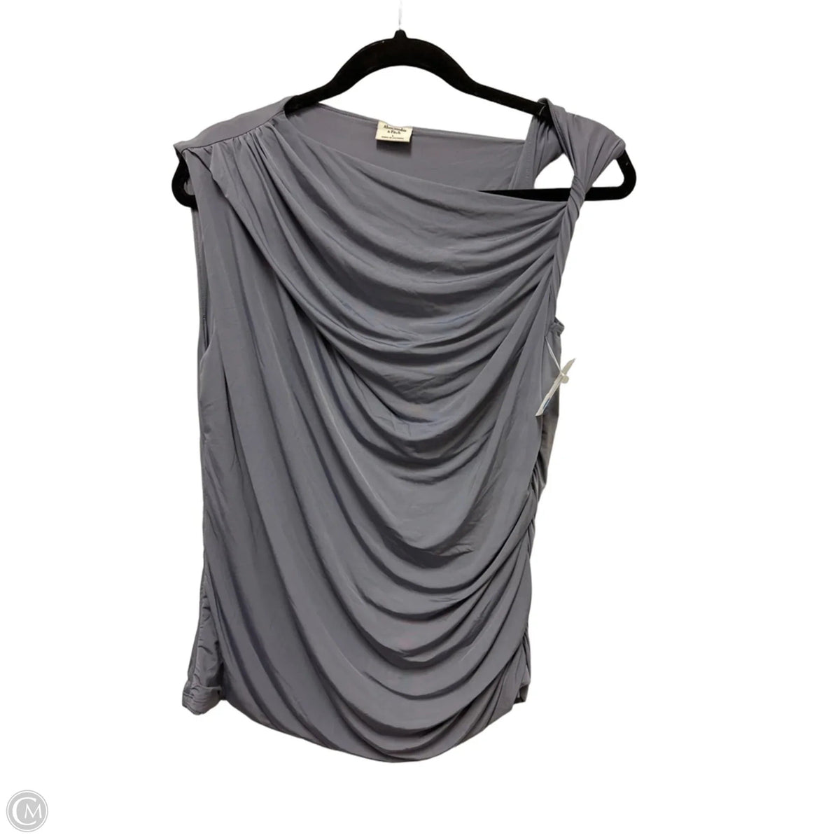 Top Sleeveless By Abercrombie And Fitch In Grey, Size: L