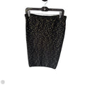 Skirt Midi By Ann Taylor In Black & Gold, Size: M