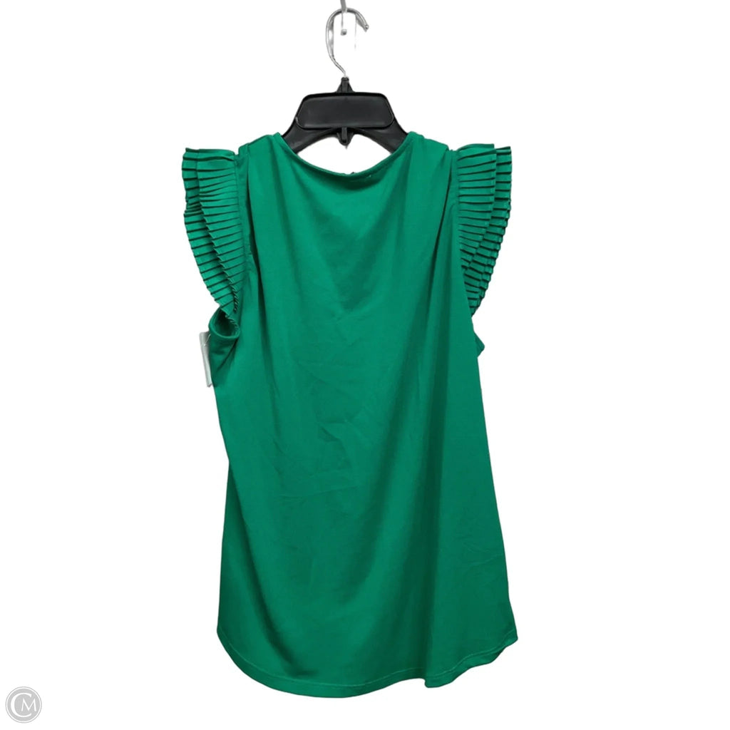 Top Sleeveless By Adrianna Papell In Green, Size: M