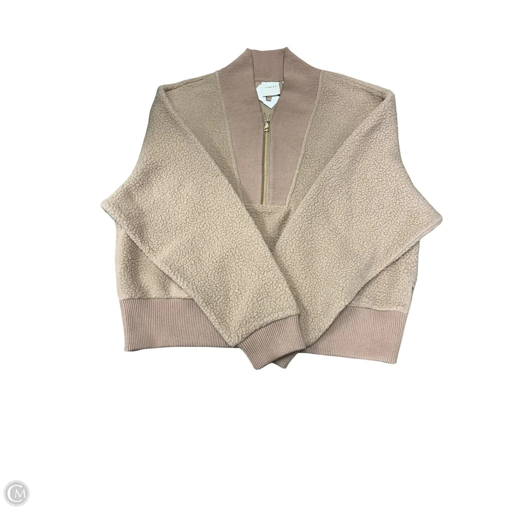 Sweatshirt Collar By Varley In Beige, Size: L