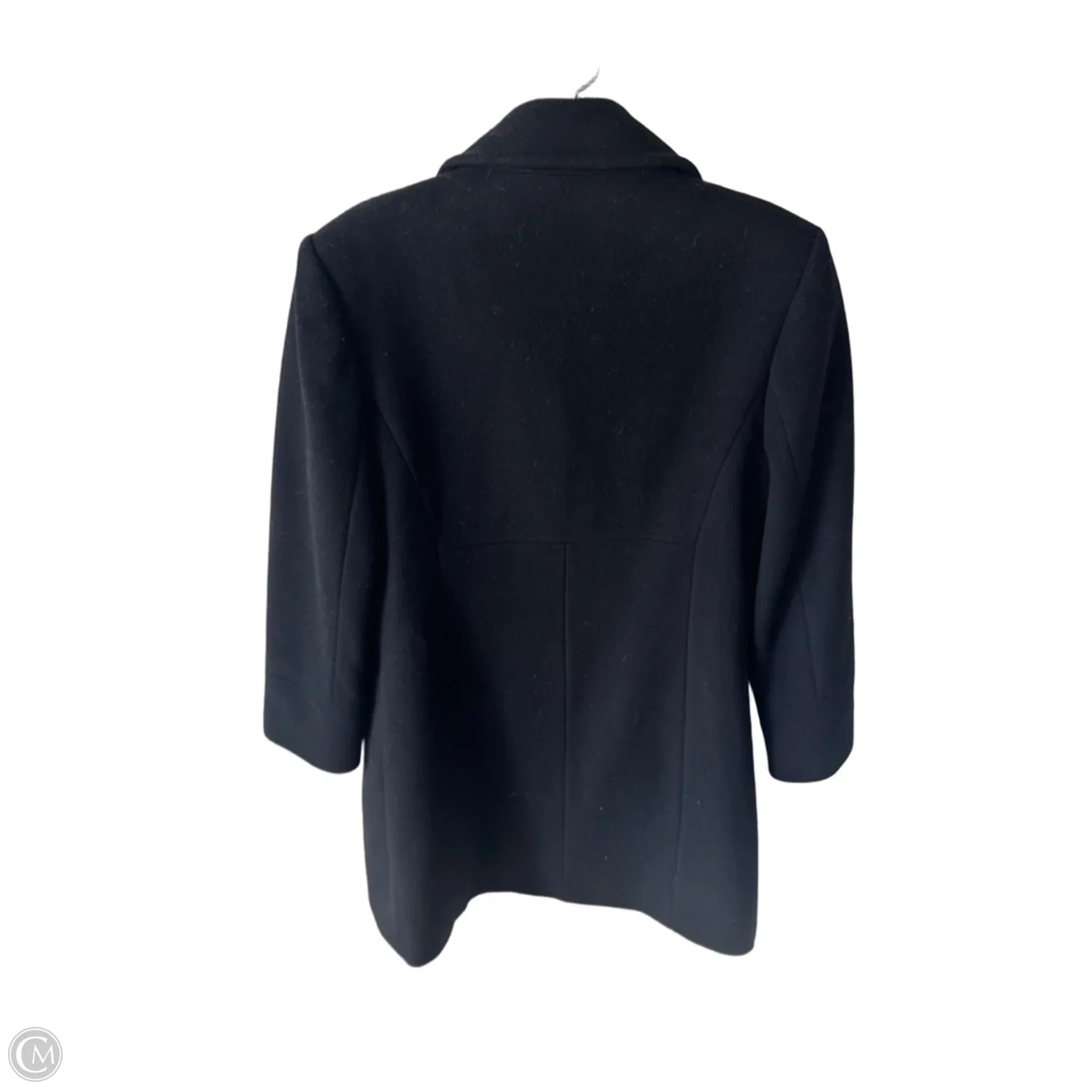 Coat Wool By Larry Levine In Black, Size: S
