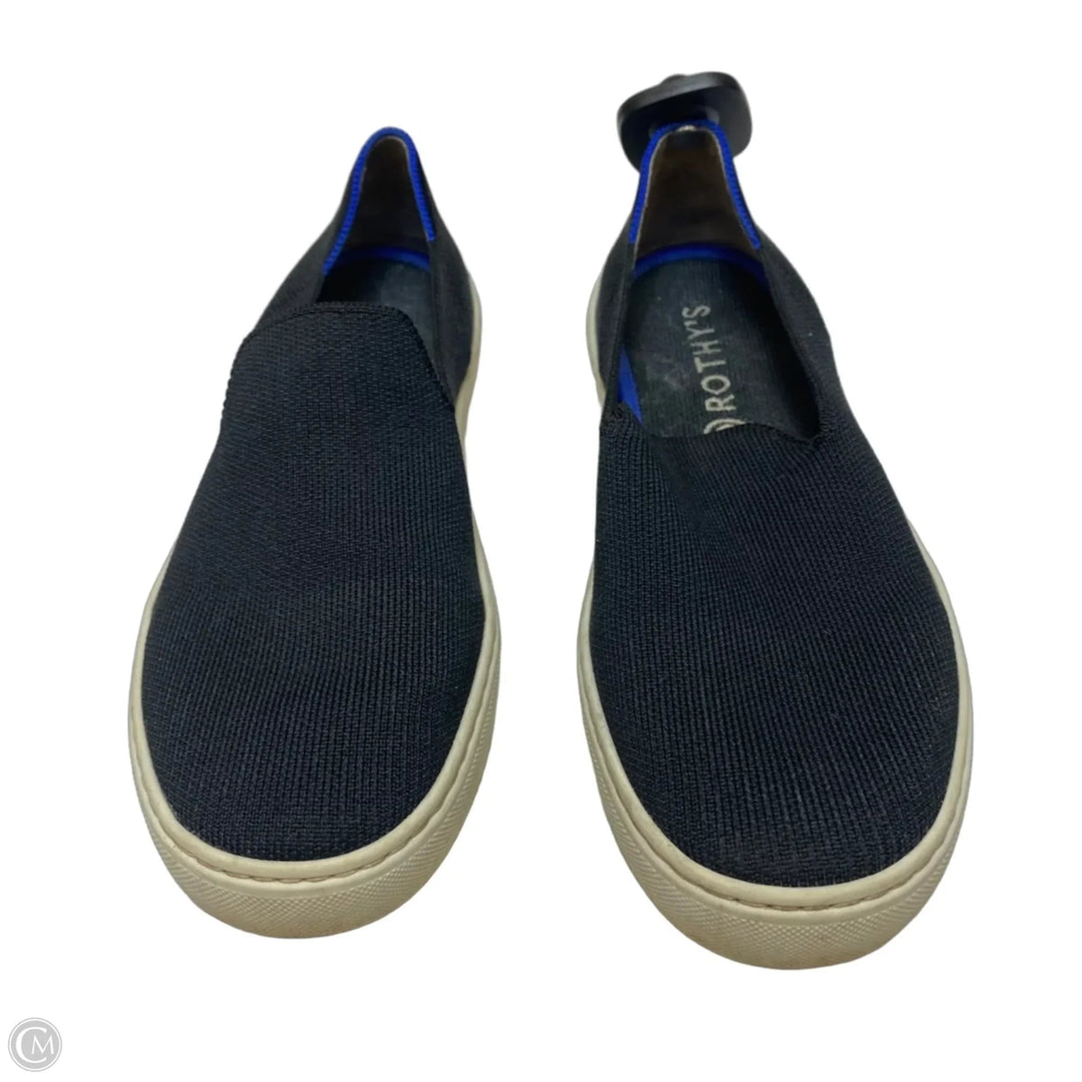 Shoes Flats Designer By Rothys In Navy, Size: 9
