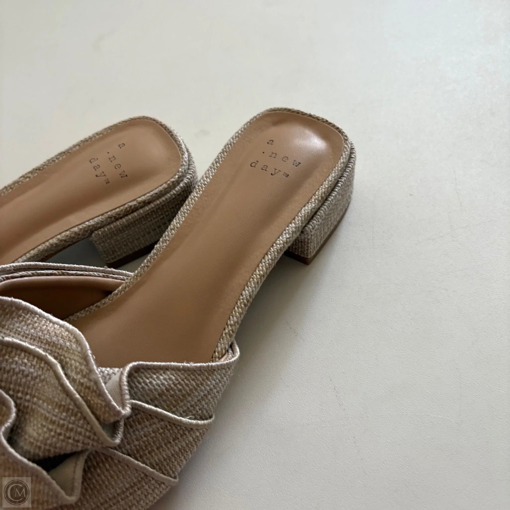 Sandals Flats By A New Day In Beige, Size: 6.5