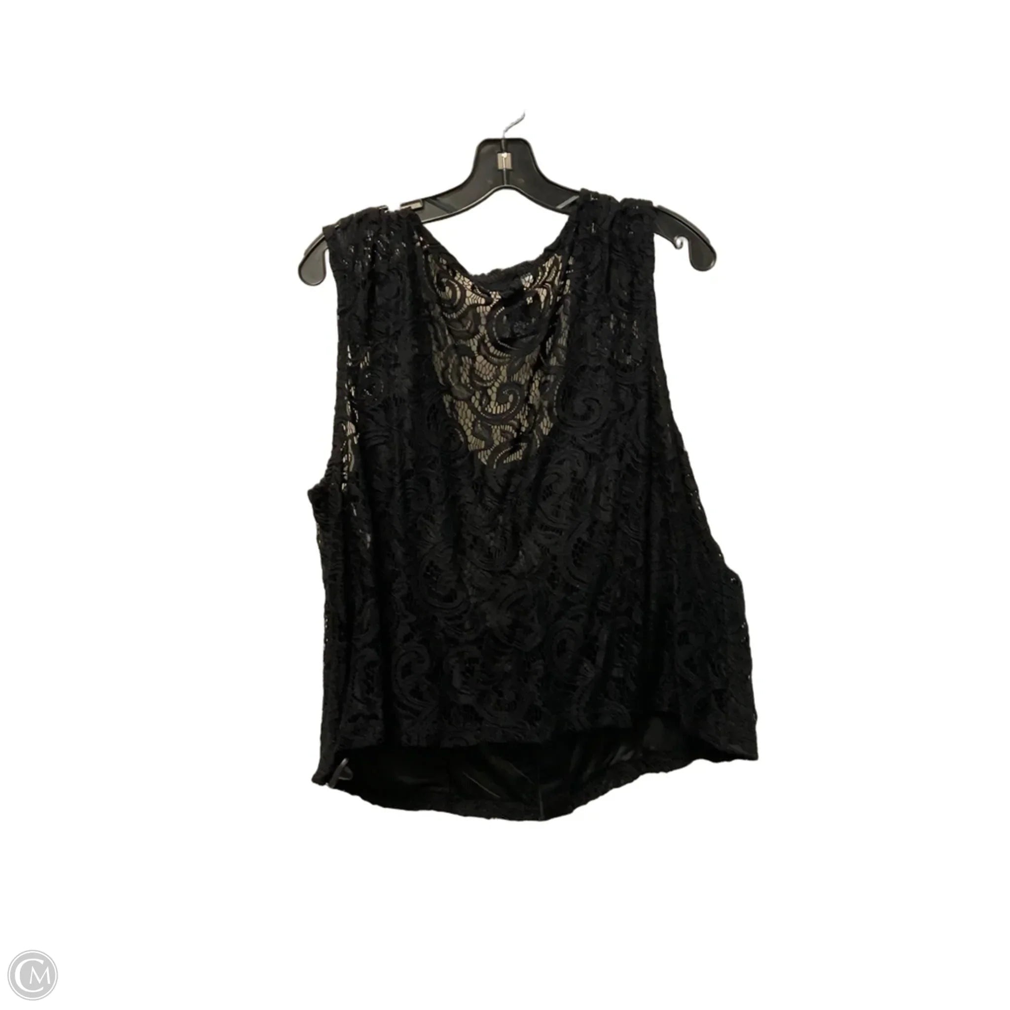 Top Sleeveless By Ashley Stewart In Black, Size: 2x