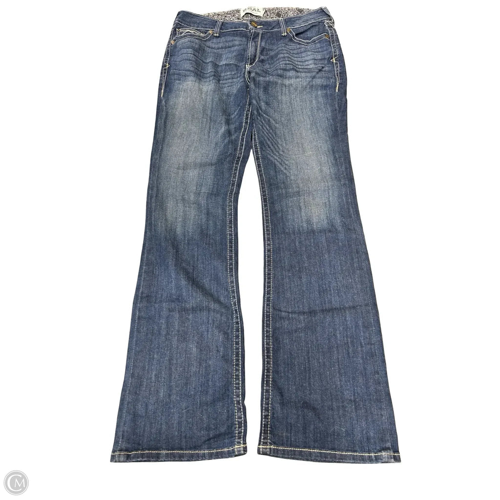 Jeans Boot Cut By Ariat In Blue Denim, Size: 18