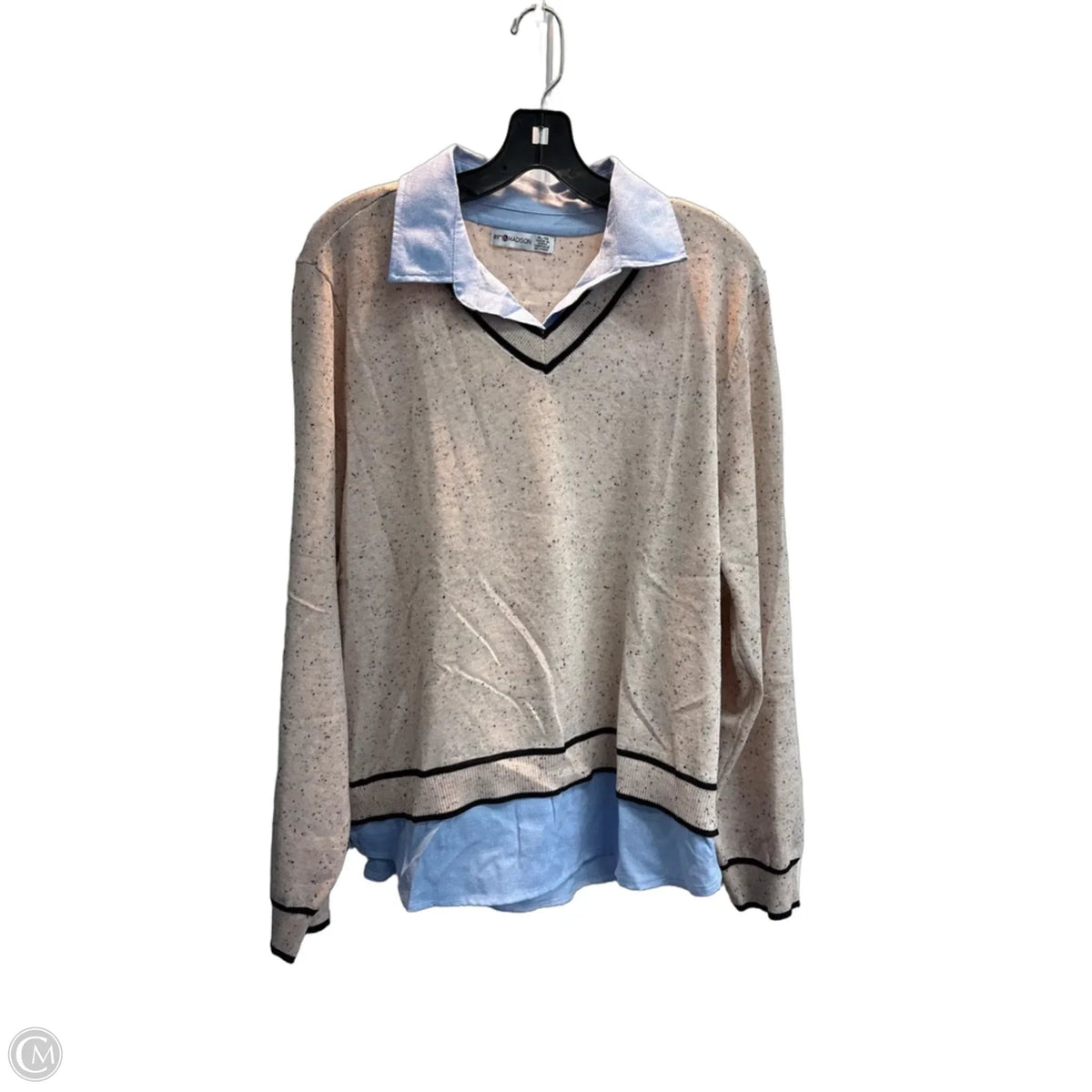 Top Long Sleeve By 89th And Madison In Blue & Pink, Size: Xl