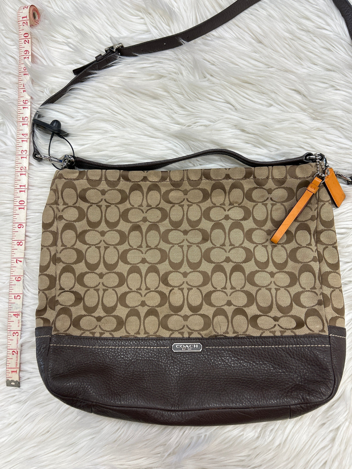 Handbag Designer By Coach In Brown, Size:Medium