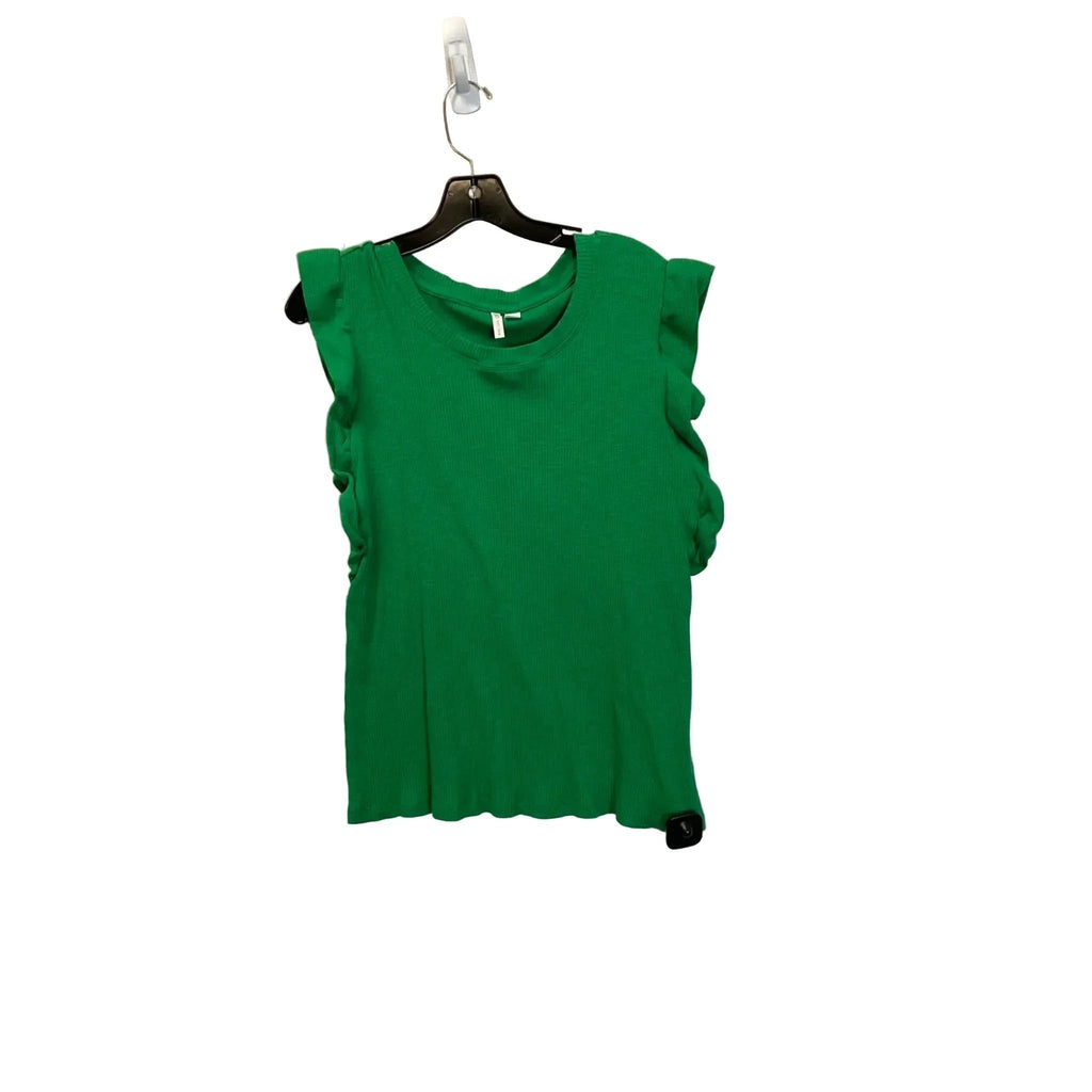 Top Short Sleeve By Cato In Green, Size: Xl