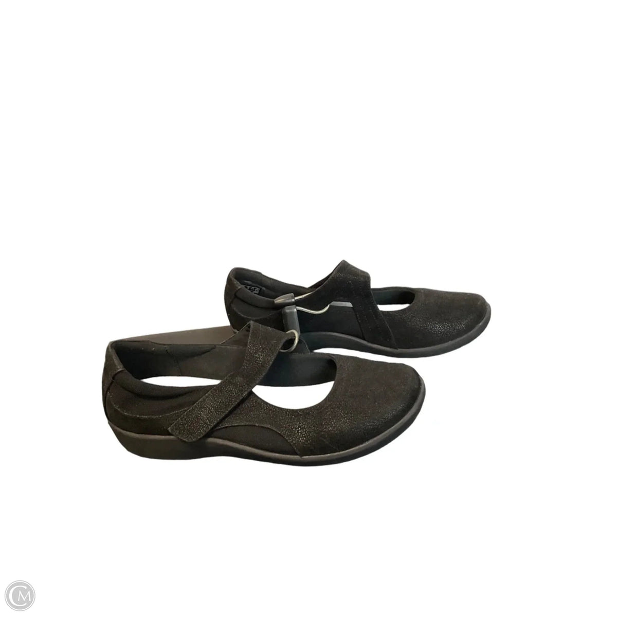 Shoes Flats By Clarks In Black, Size: 10