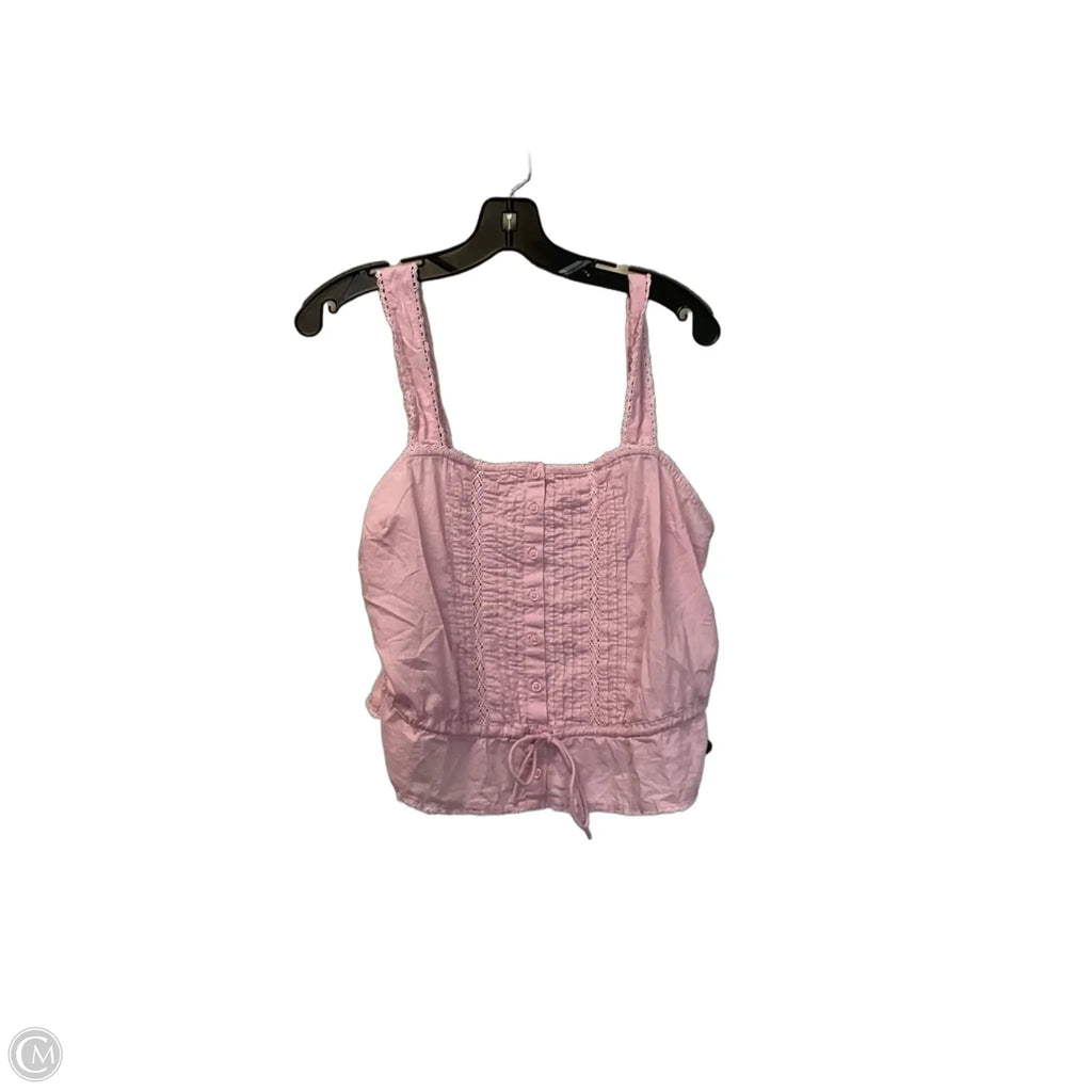 Top Sleeveless By Levis In Pink, Size: M