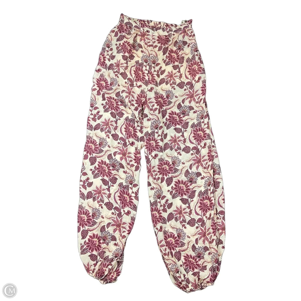 Pants Designer By Farm Rio In Red, Size: S
