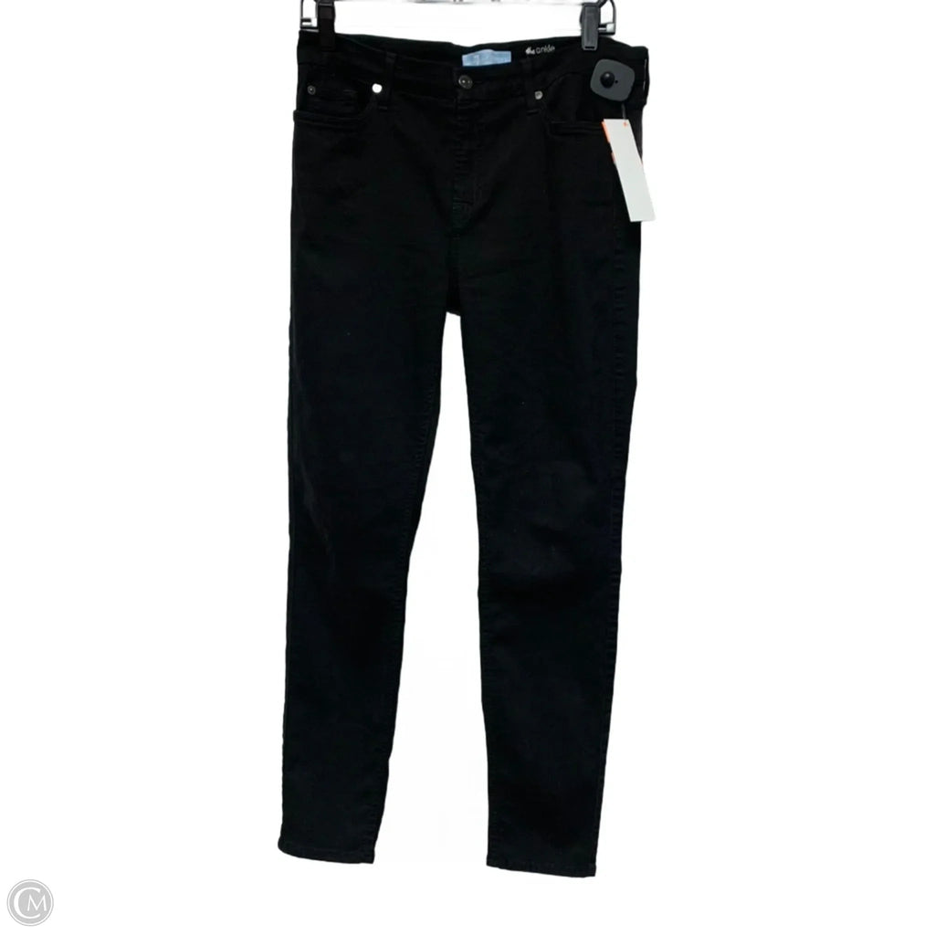 Jeans Skinny By 7 For All Mankind In Black Denim, Size: 16