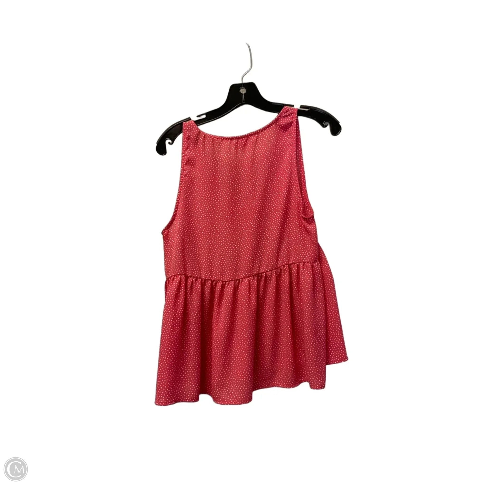 Top Sleeveless By Pink Lily In Pink & White, Size: S