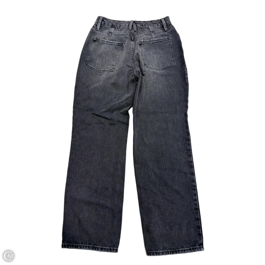 Jeans Straight By Good American In Black Denim, Size: 4