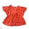Blouse Short Sleeve By Lane Bryant In Orange, Size: 3x
