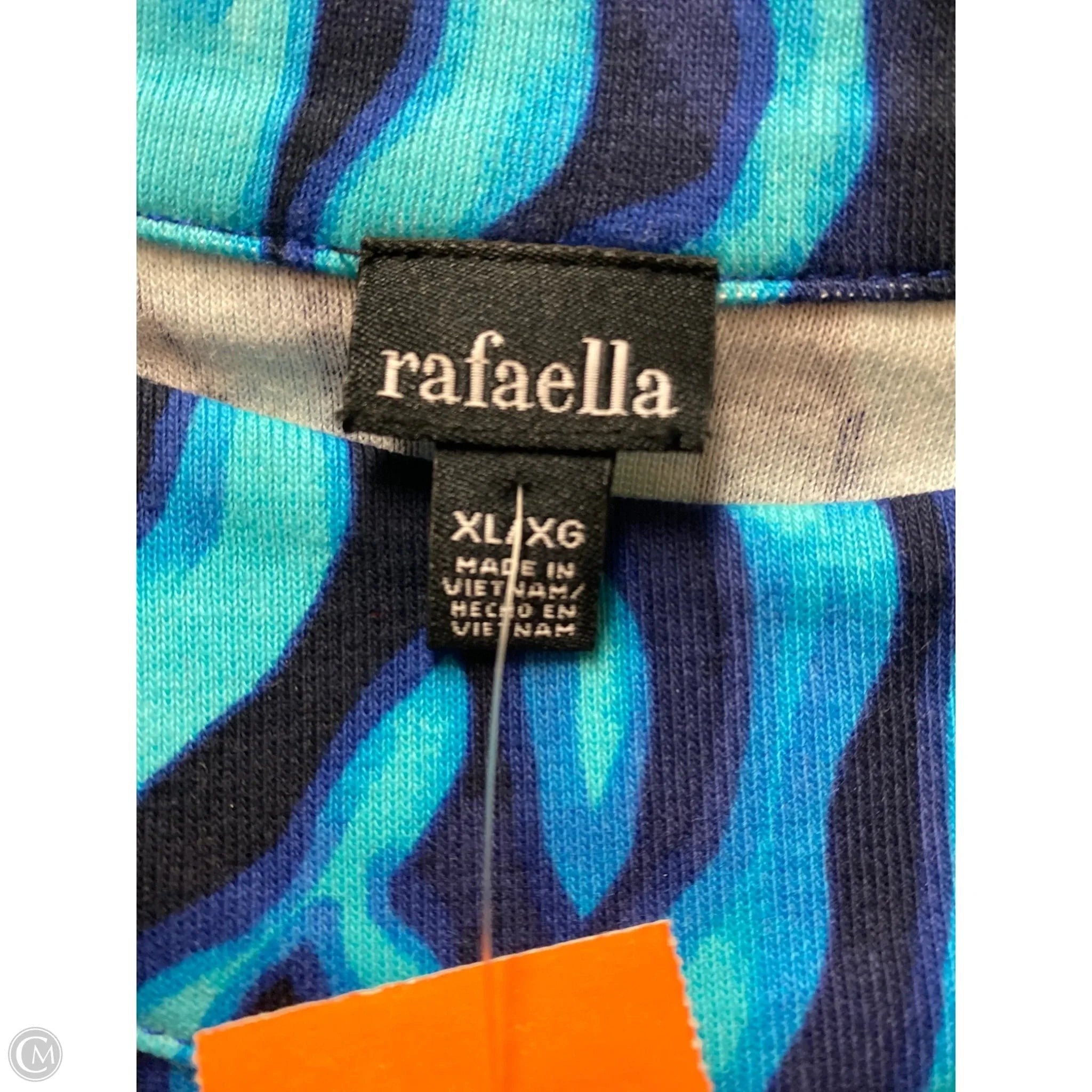 Top Short Sleeve By Rafaella In Teal, Size: Xl