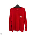 Top Long Sleeve By Vineyard Vines In Red, Size: Xl