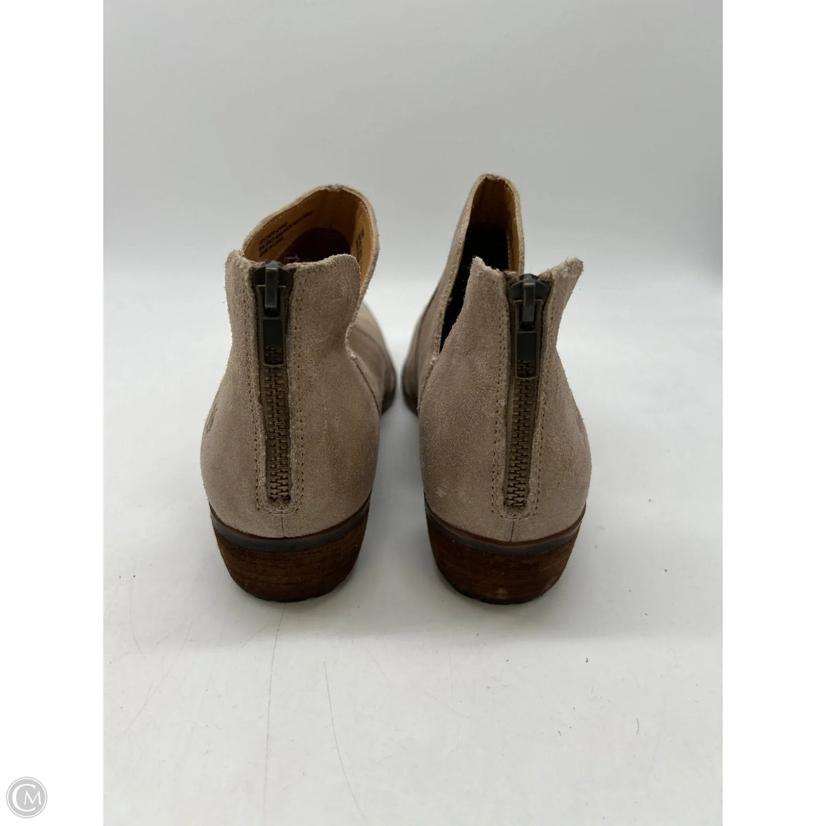 Boots Ankle Heels By Born In Cream, Size: 10