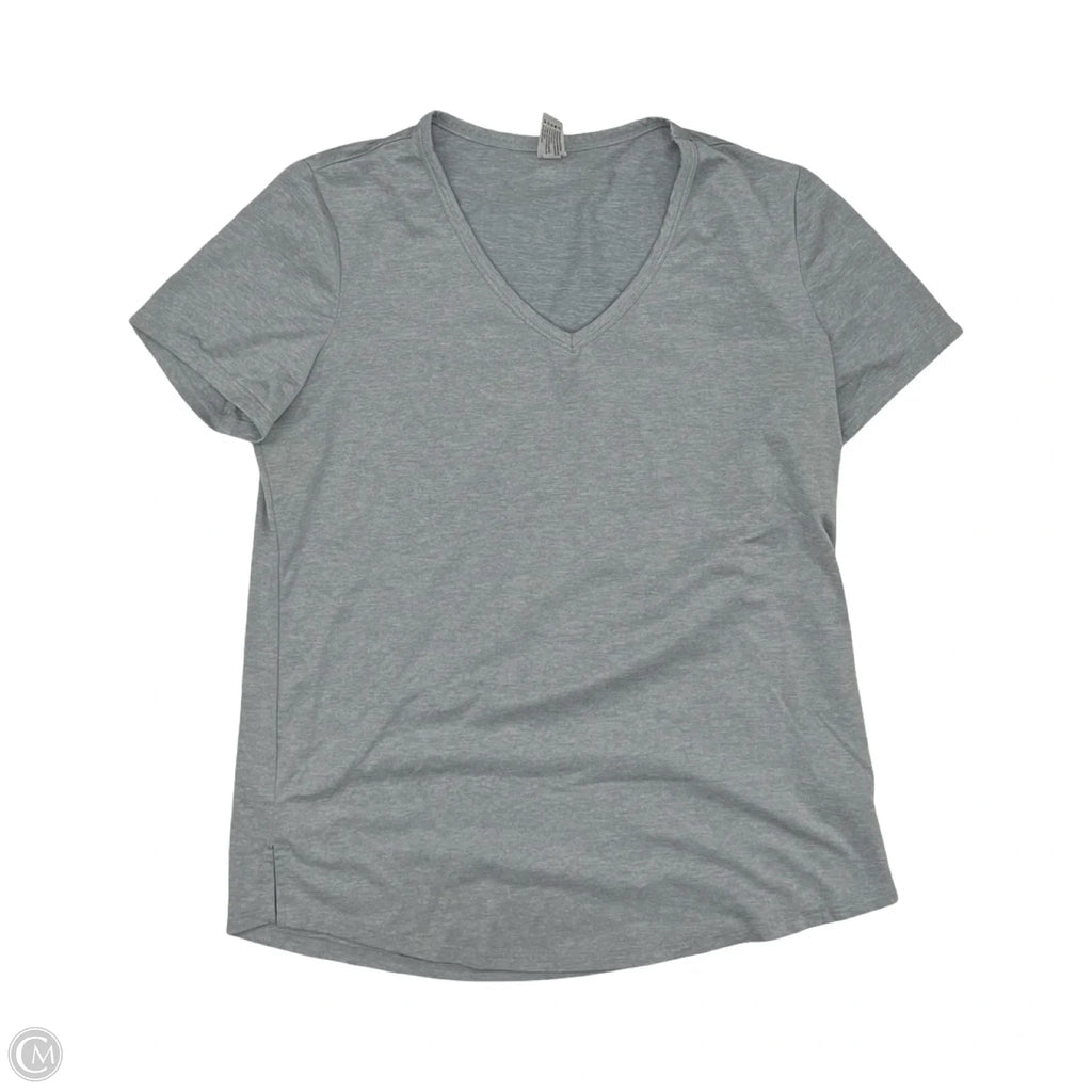Athletic Top Short Sleeve By 90 Degrees By Reflex In Grey, Size: S