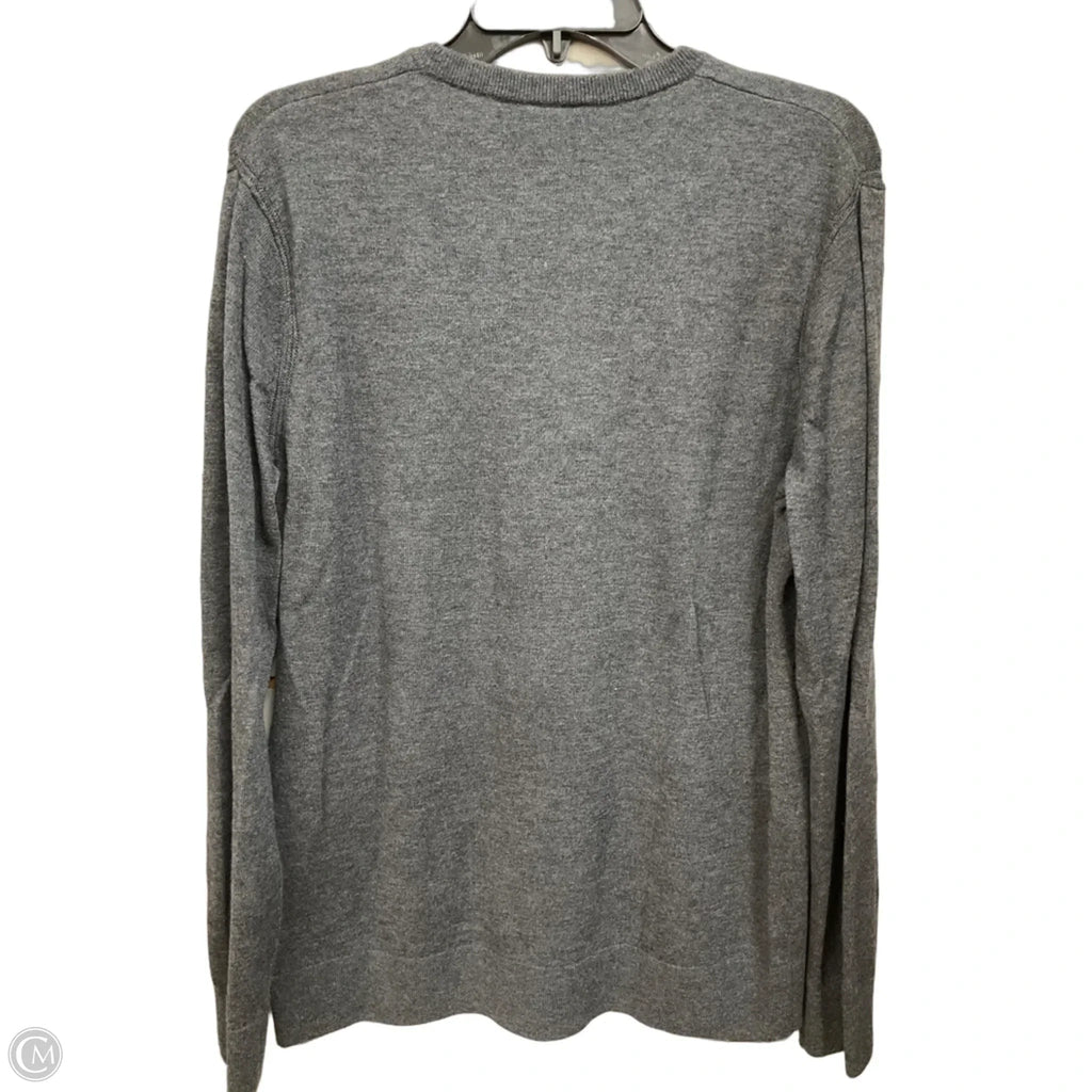 Top Long Sleeve By Theory In Grey, Size: L