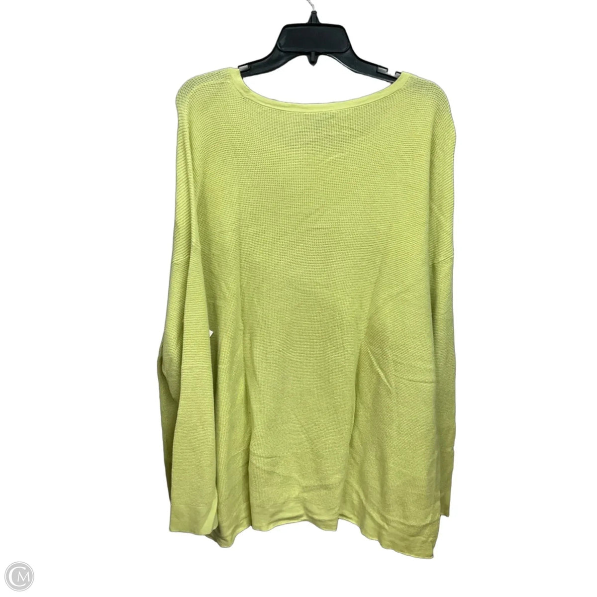 Top Long Sleeve By Eileen Fisher In Green, Size: 3x