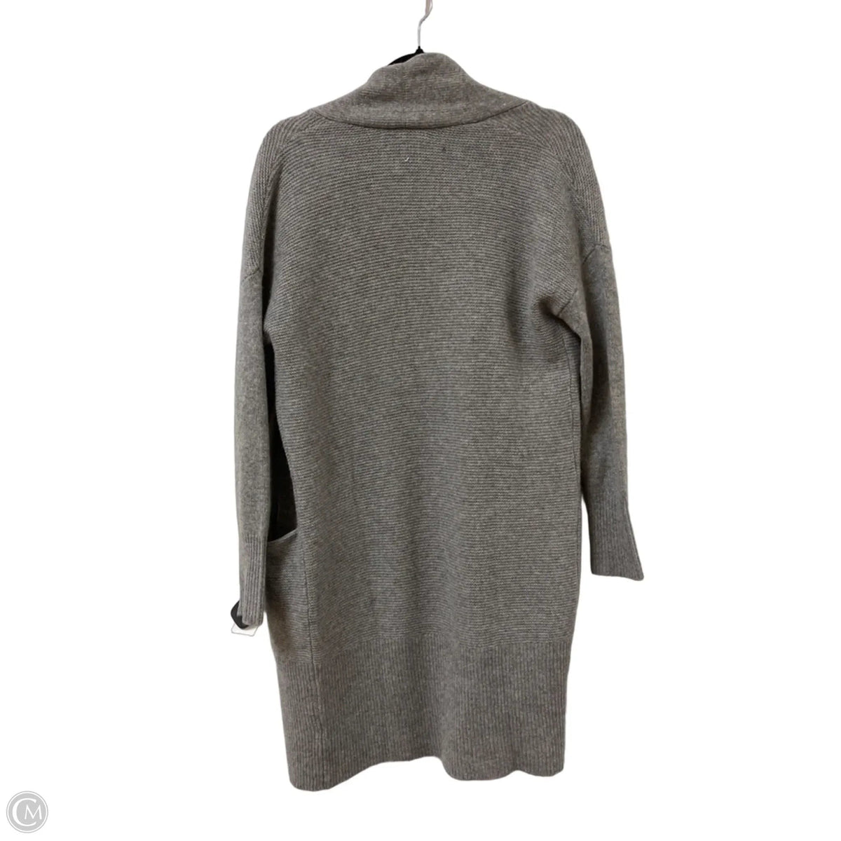 Sweater Cardigan Cashmere By Tahari In Grey, Size: M