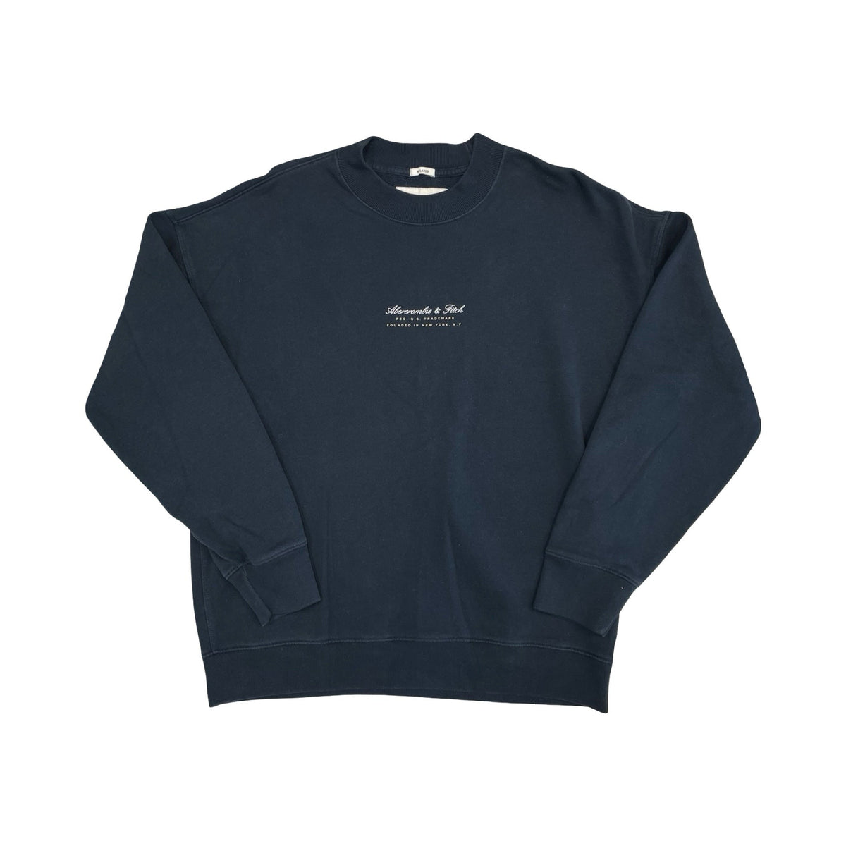 Sweatshirt Crewneck By Abercrombie And Fitch In Navy, Size:L
