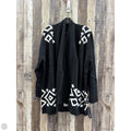 Sweater Cardigan By Agb In Black & White, Size: 3x