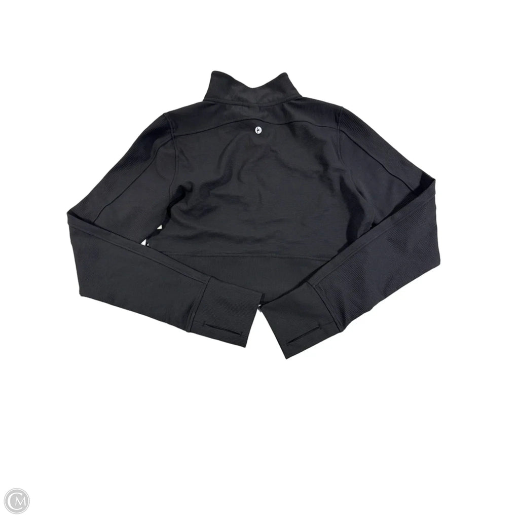 Athletic Top Long Sleeve Collar By 90 Degrees By Reflex In Black, Size: L