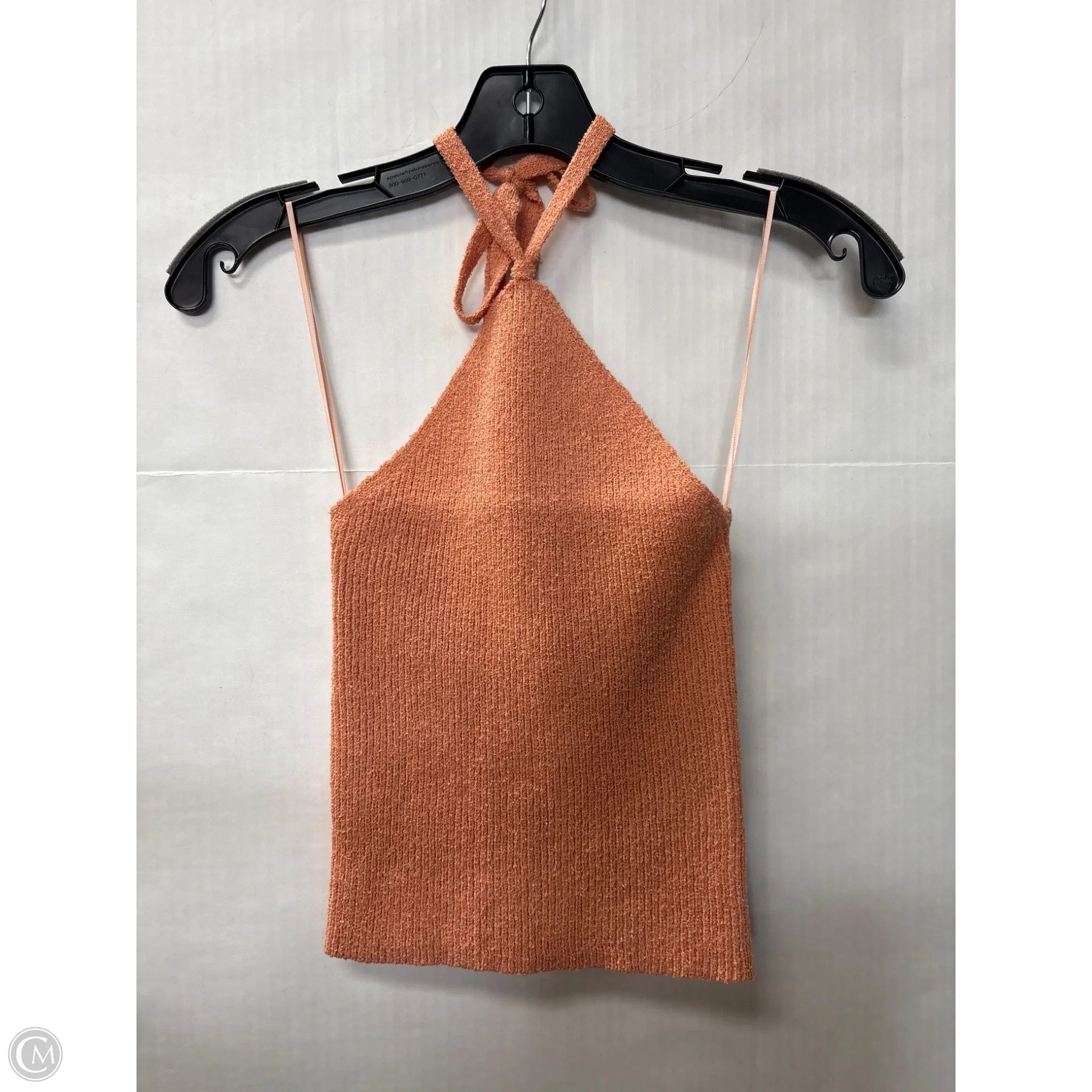 Top Sleeveless By Blu Pepper In Orange, Size: M