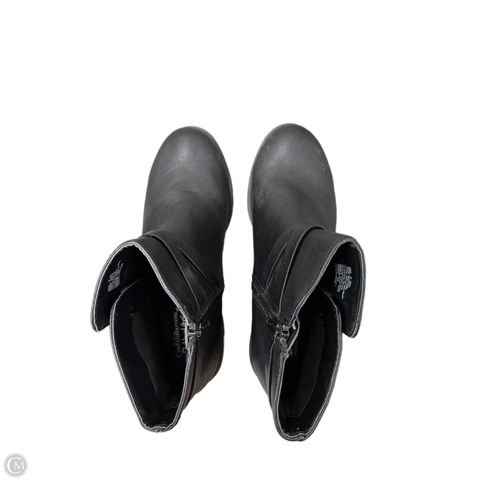 Boots Ankle Flats By Croft And Barrow In Black, Size: 8