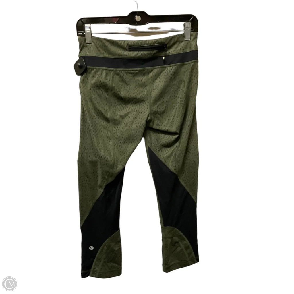 Athletic Leggings Capris By Lululemon In Green, Size: 6