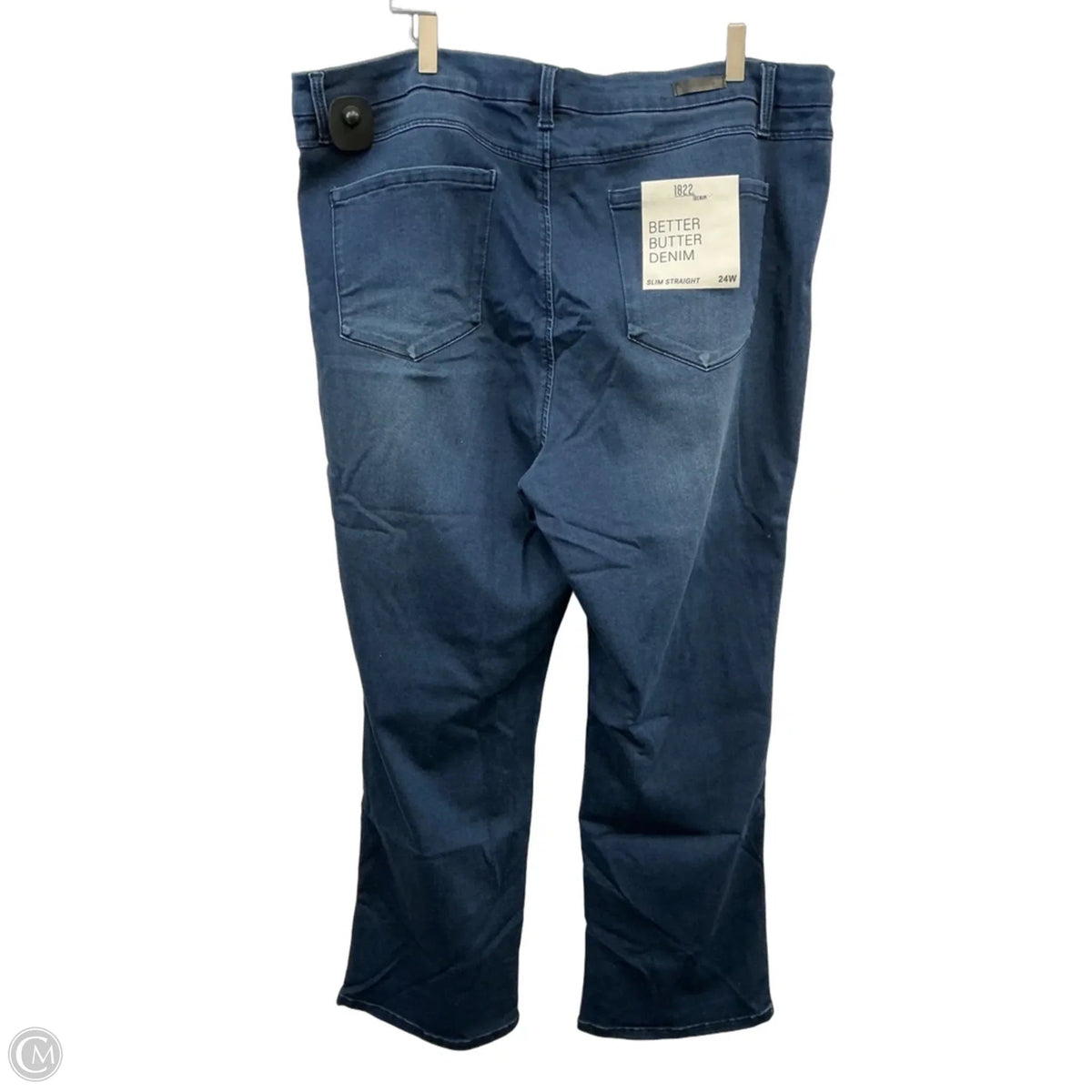 Jeans Straight By 1822 Denim In Blue Denim, Size: 24