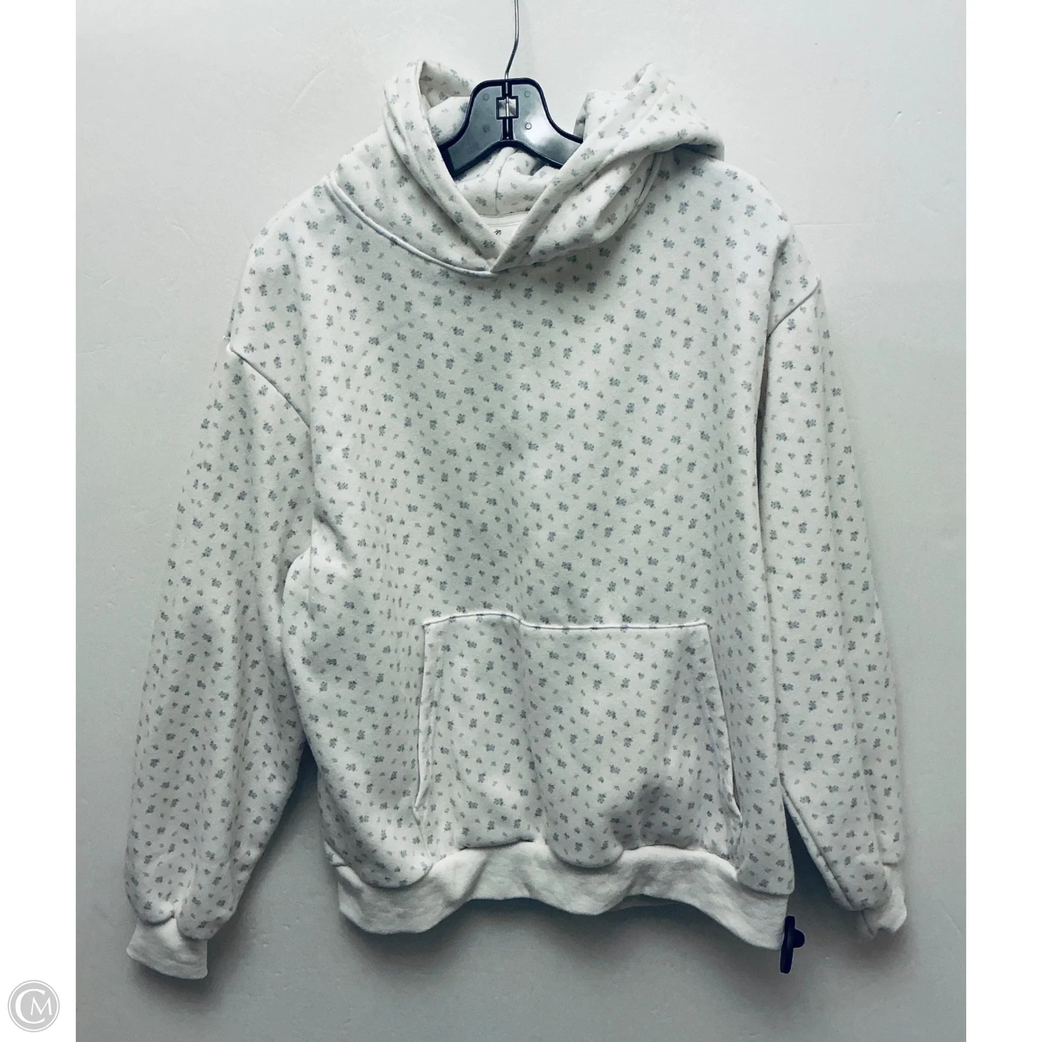 Sweatshirt Hoodie By As Revival In White, Size: M