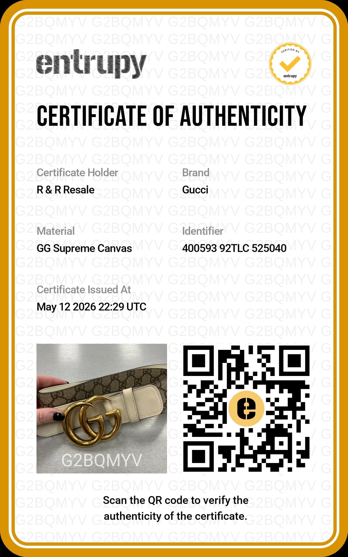 Belt Luxury Designer By Gucci