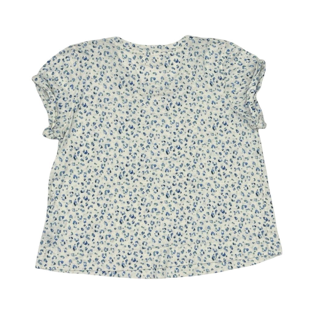 Top Ss By T.La In Blue & Cream, Size:M